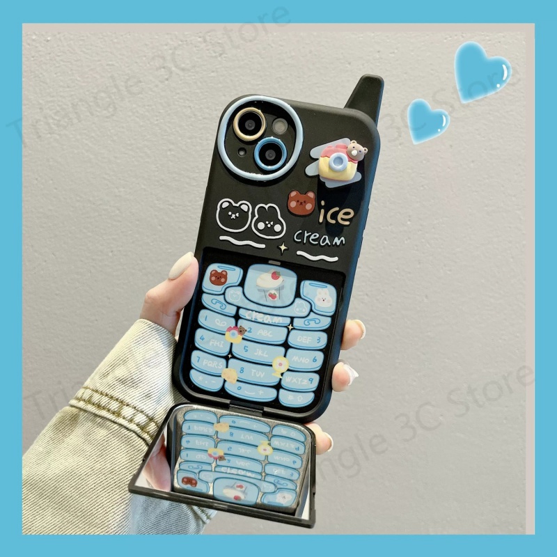Ốp Điện Thoại Họa Tiết Ba Chiều Dễ Thương Cho iPhone14 pro max 13 12 11 13 14Promax 11 12