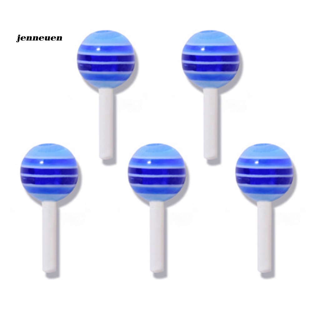 Bộ 5 Phụ Kiện Trang Trí Móng Tay Hình Kẹo Nhiều Màu Sắc Thời Trang