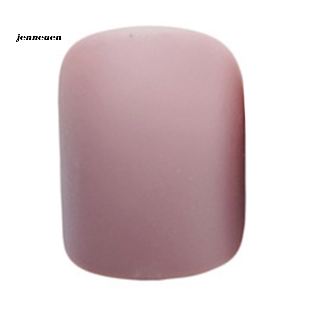 Set 24 Miếng Dán Trang Trí Móng Tay Màu Nhám Tiện Dụng