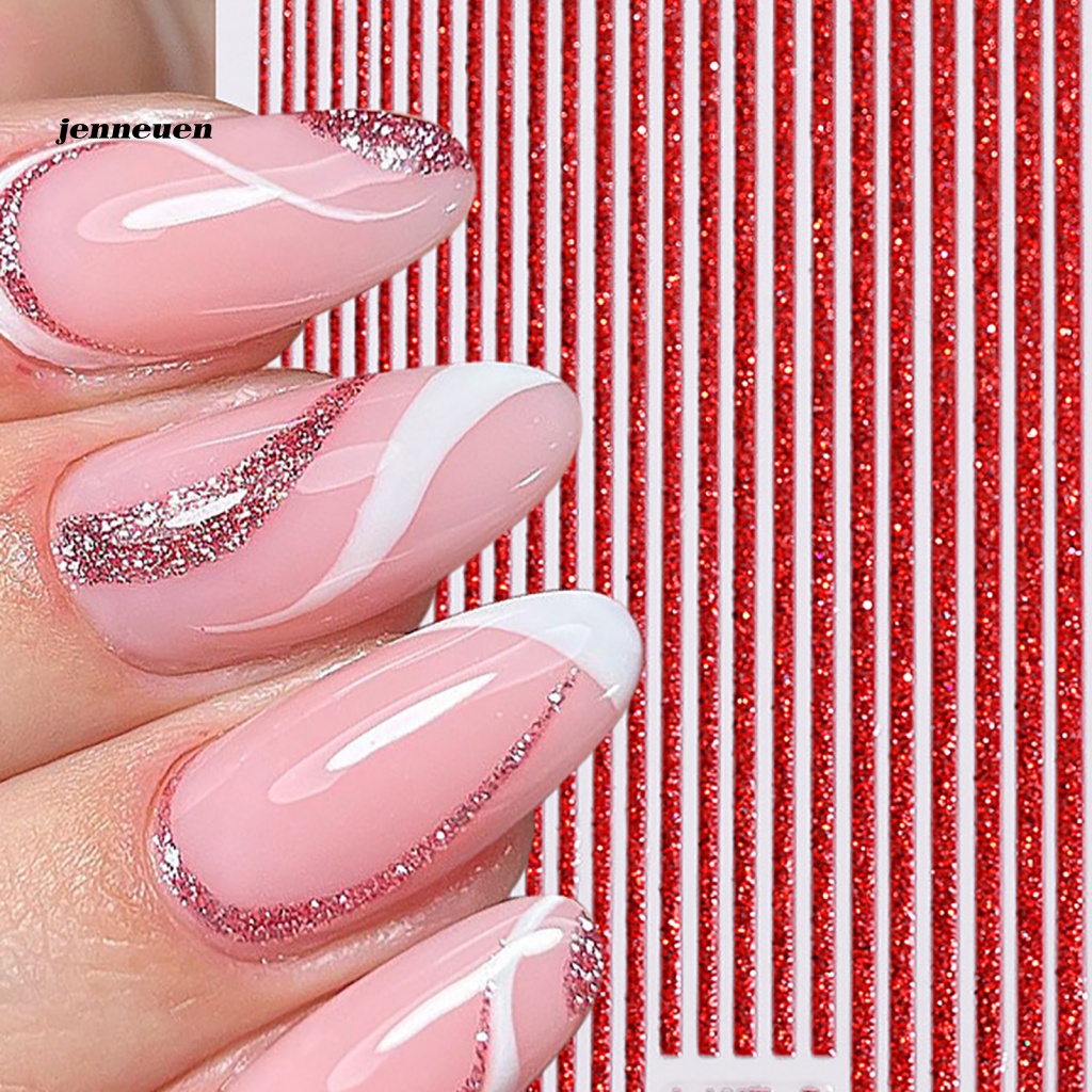 Miếng Dán Trang Trí Móng Nghệ Thuật Họa Tiết Lấp Lánh Có Thể Tháo Rời