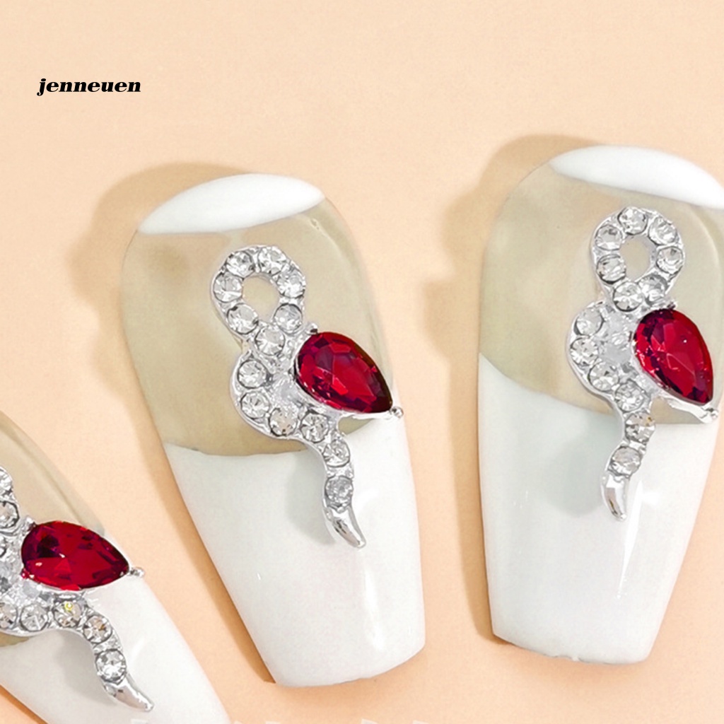 Set 10 Phụ Kiện Trang Trí Móng Nghệ Thuật Bằng Hợp Kim Đính Đá DIY