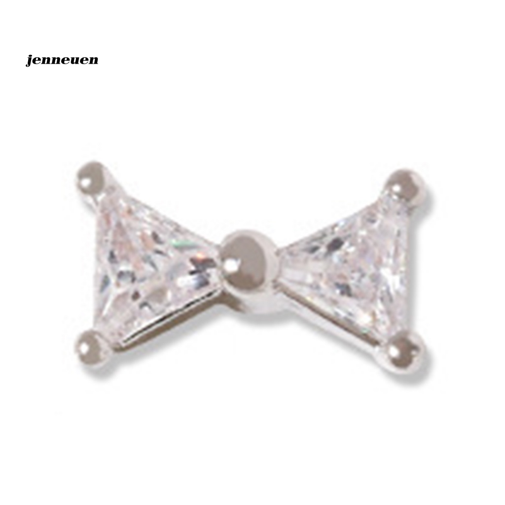 Phụ Kiện Trang Trí Móng Tay Hình Nơ 3D Lấp Lánh Thân Thiện Với Môi Trường