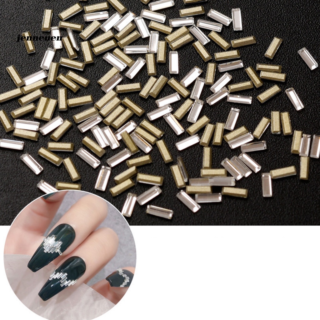 Set 200 Phụ Kiện Trang Trí Móng Tay Nghệ Thuật Sáng Bóng Chống Mài Mòn