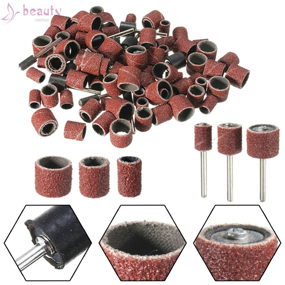 Bộ 102 Miếng Giấy Nhám Đánh Bóng Móng Tay 1 / 2 '' 3 / 8 '' 1 / 4 ''