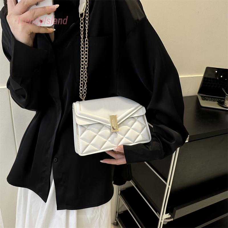 Túi Xách Da PU Hình Vuông Màu Trơn Thiết Kế Đơn Giản Thời Trang Cho Nữ