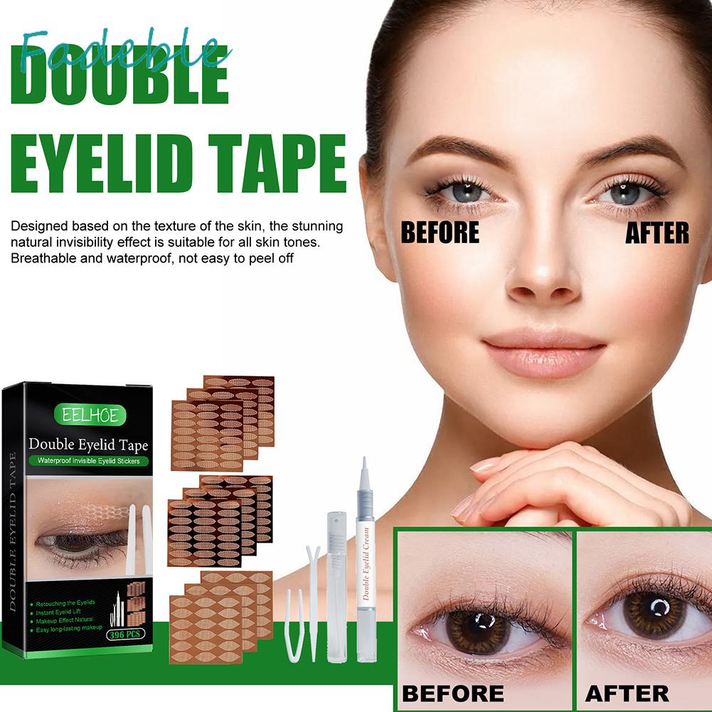 Bộ 396 Miếng Dán Kích Mí Với 3 Hình Dạng Khác Nhau