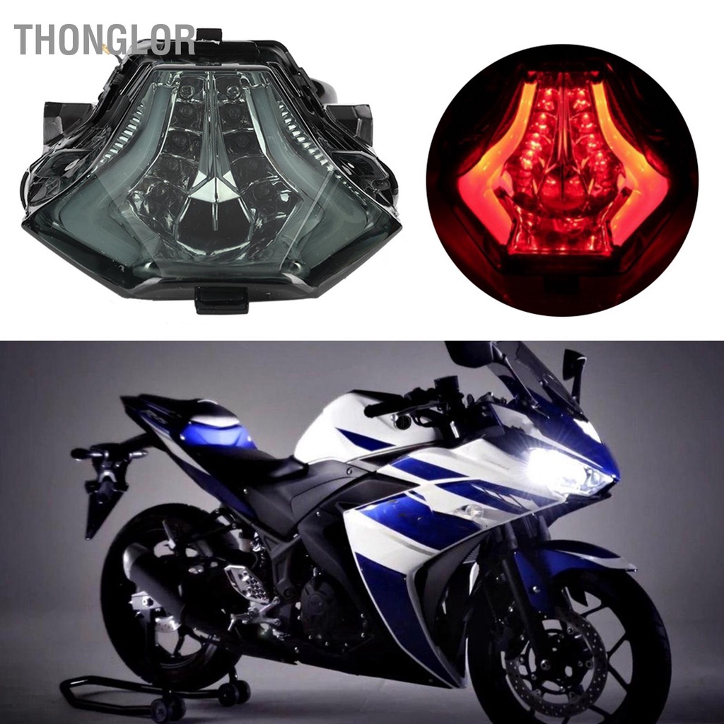 Thonglor Đèn Hậu Sau Hội Phanh Bật LED Phù Hợp Cho Xe Yamaha R25 R3 MT03 MT07 MT-25 FZ-07 Y15ZR ride 2 u