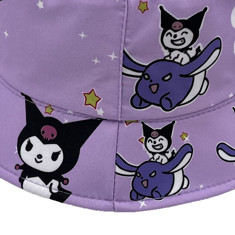 Sanrio Nón Vành Chống Nắng Họa Tiết Hoạt Hình kuromi Cho Bé