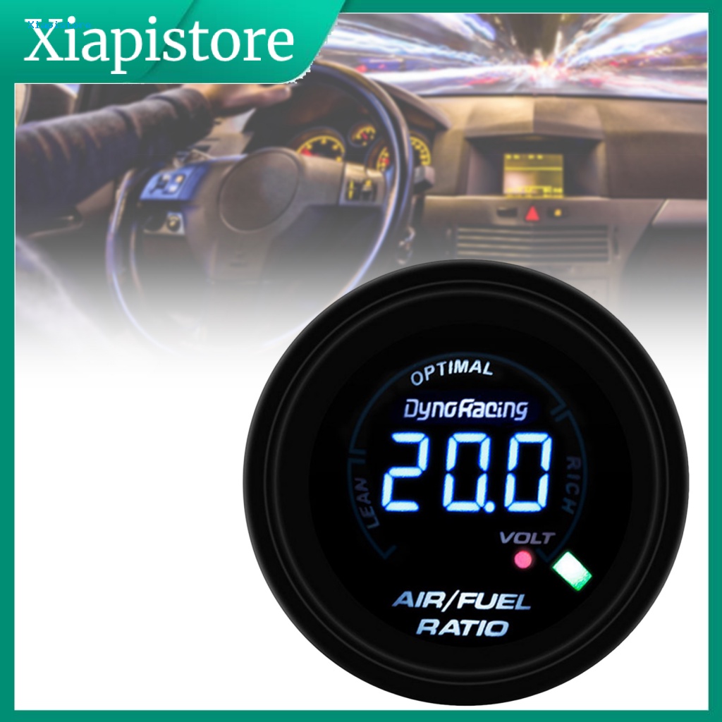 Đồng Hồ Đo Tỷ Lệ Nhiên Liệu Kỹ Thuật Số Có Đèn LED 2-Inch 52mm 12V Độ Chính Xác Cao Cho Xe Hơi