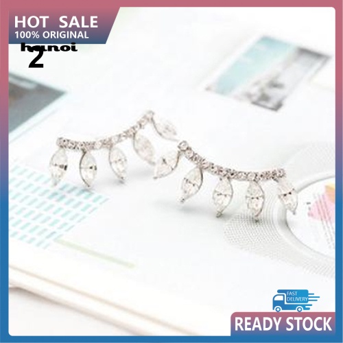 Bông Tai Mạ Bạc Hình Vương Miện Đính Đá Thời Trang