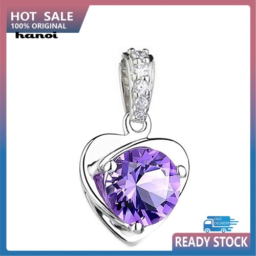 Vòng cổ MặT HìNh TráI Tim ĐíNh Kim Cương Giả ThờI Trang Cho Nữ