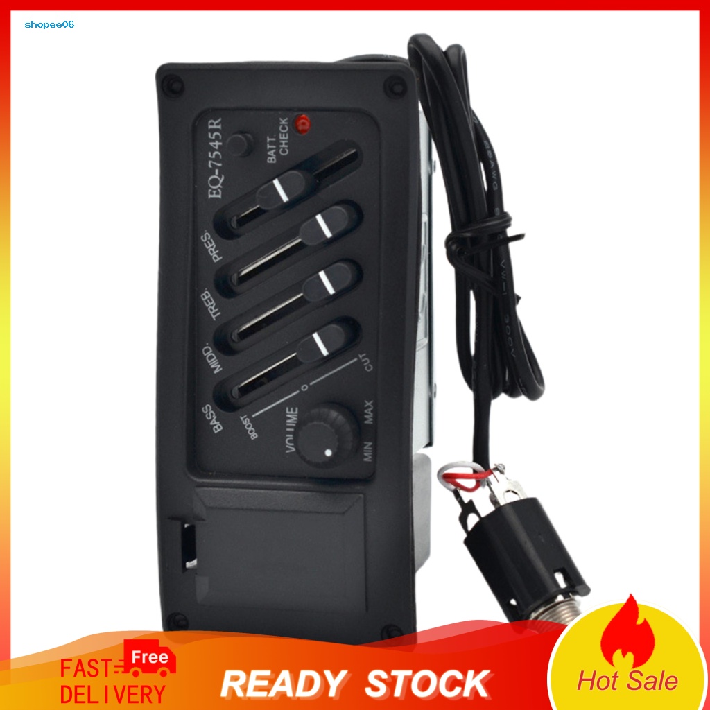 Bộ Cân Bằng 4 Băng Tần Độ Nhạy Cao Cho Đàn Guitar Acoustic