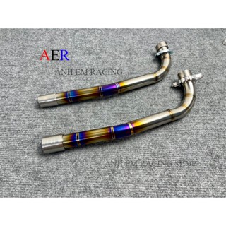 Cổ Pô Titan Gắn Wave Dream 100 khâu nối Pát Nhôm CNC