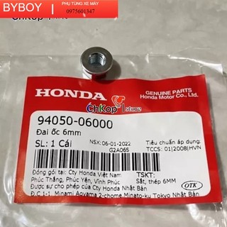Đai ốc Honda 6mm xuyên tai phanh - Chi Tiết ốc Xe Máy Honda |