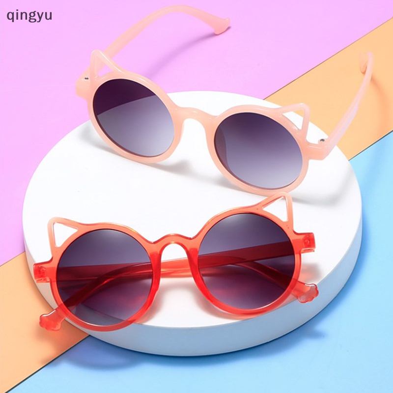 Kính Mát Hình Tai Mèo Chống Tia UV400 Thiết Kế Mới Đáng Yêu Dành Cho Bé Trai Và Bé Gái