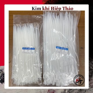 Dây thít nhựa rút nhựa 1 túi lạt trắng đen 10cm 15cm 20cm 25cm 30cm 40cm 50cm gói Đủ DTN-T-DU