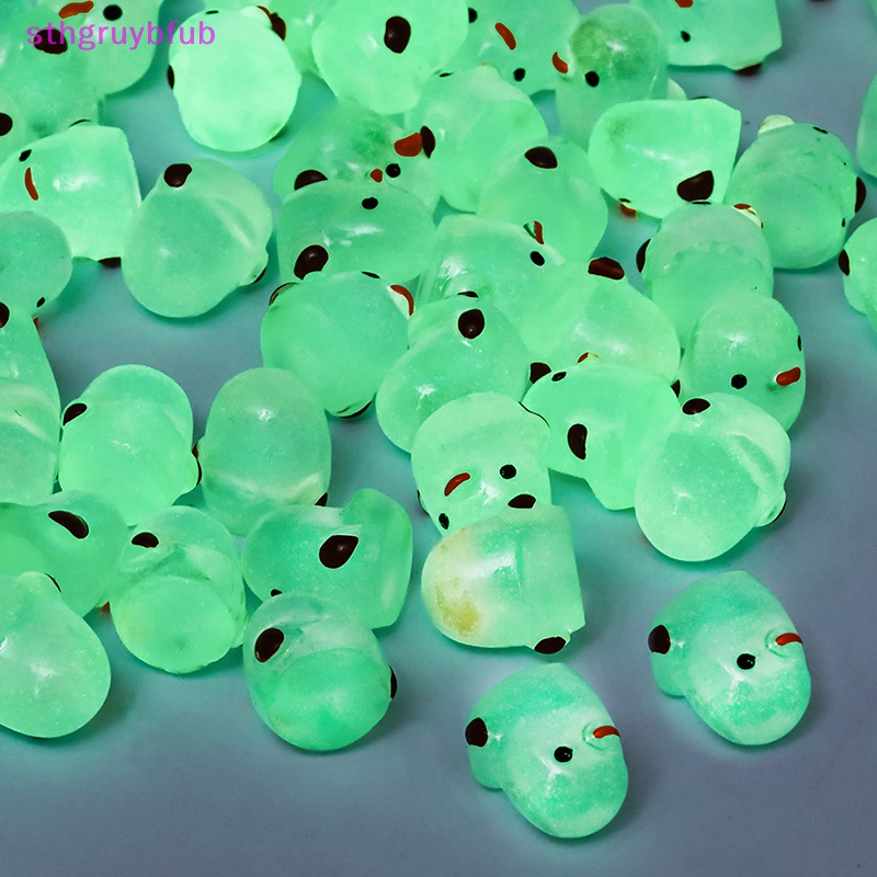 Set 10 Đồ trang trí Gà Con Mini Màu Dạ Quang Trang Trí Tiểu Cảnh