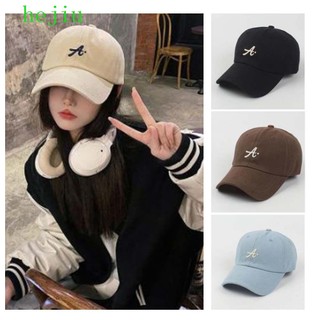 Mũ Lưỡi Trai Cotton Thêu Chữ A Phong Cách Hip Hop Hàn Quốc