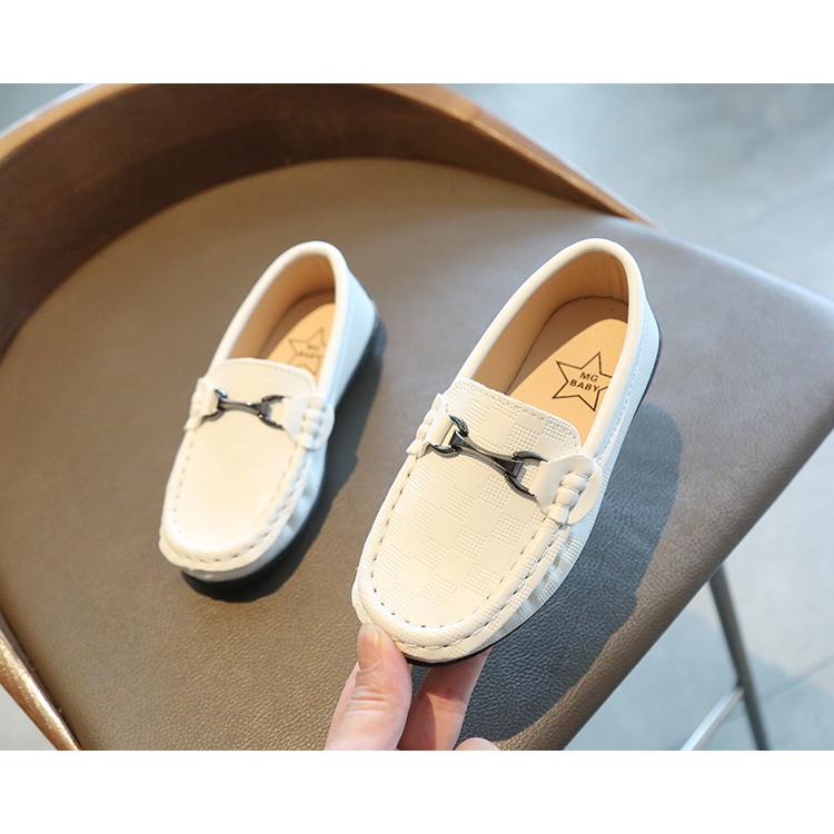 Rumphius Giày Lười Đế Mềm Màu Trơn Thoải Mái Dành Cho Bé Trai Size 21-30