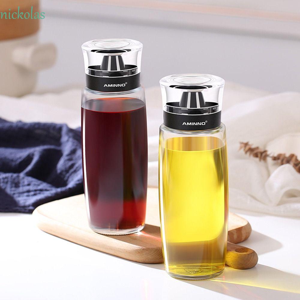 Bình Rót Dầu Ăn Bằng Thủy Tinh Trong Suốt Chống Tràn