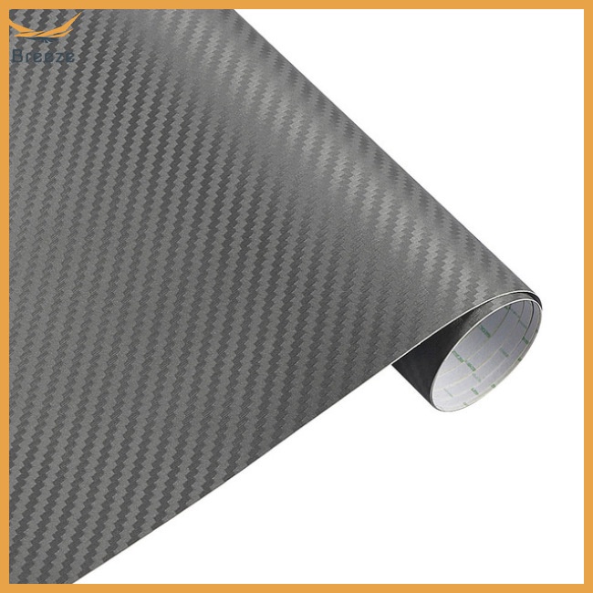 Breeze 30cmx127cm 3d sợi carbon vinyl xe hơi twill bọc tấm cuộn phim dán xe đề can cho xe máy