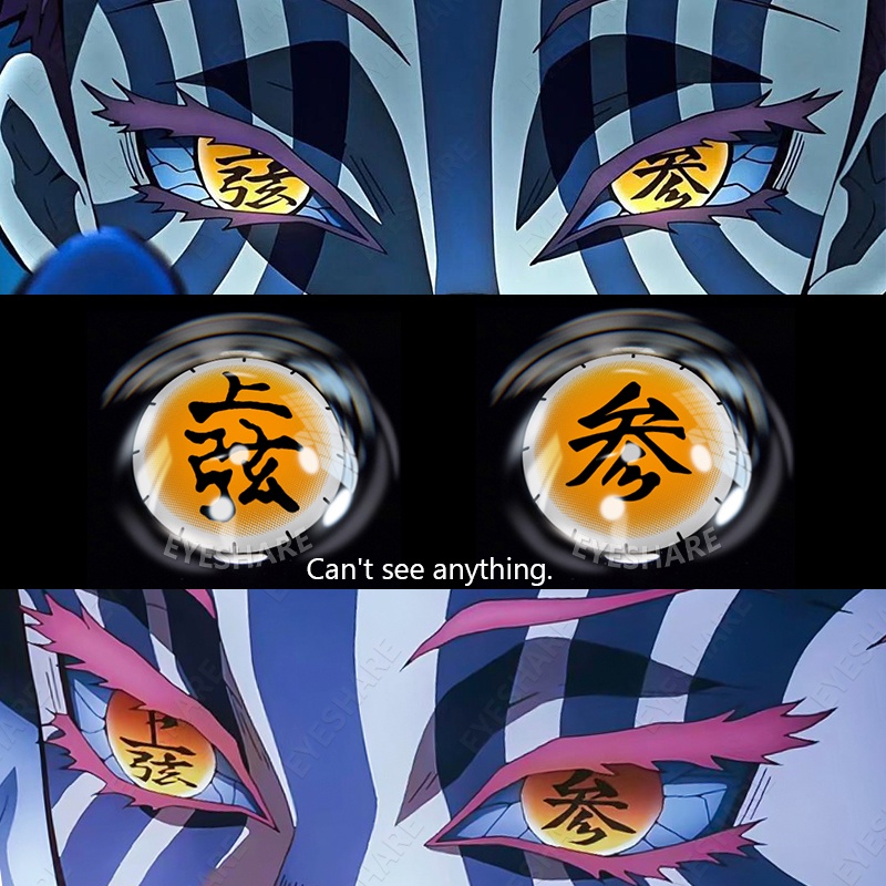 1 Cặp Kính Áp Tròng Hóa Trang Nhân Vật Anime Demon Slayer
