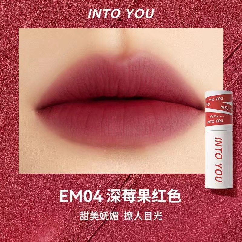 INTO YOU Son Môi Màu Nhung Mờ Xinh Xắn màu lâu trôi giữ ẩm deerlu09