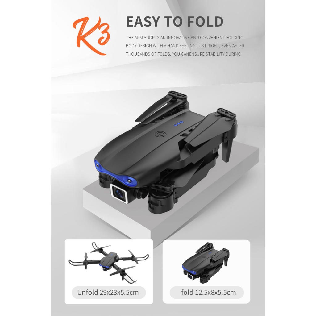 Máy Bay Điểu Khiển Từ Xa E99&k3 4K HD camera kép Điều hướng 1080P Pin 1800mAh Máy Bay Không Người Lái | BigBuy360 - bigbuy360.vn