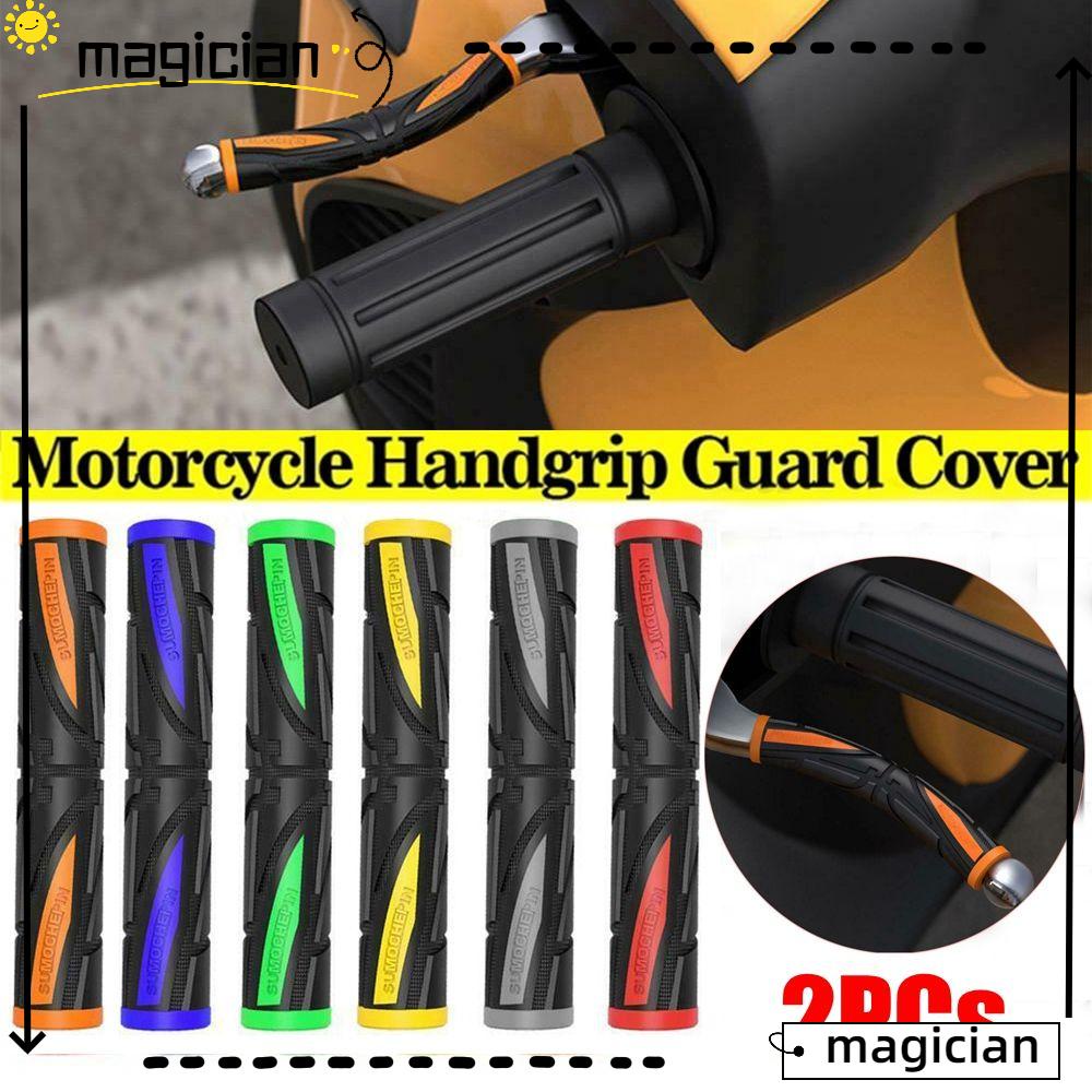 Set 2 vỏ bọc tay phanh xe máy/xe đạp bằng cao su chống trượt chống trầy xước màu xanh dương/đỏ