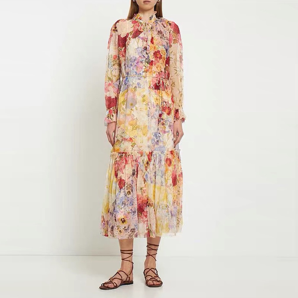 Đầm Maxi Phong Cách Retro 20237