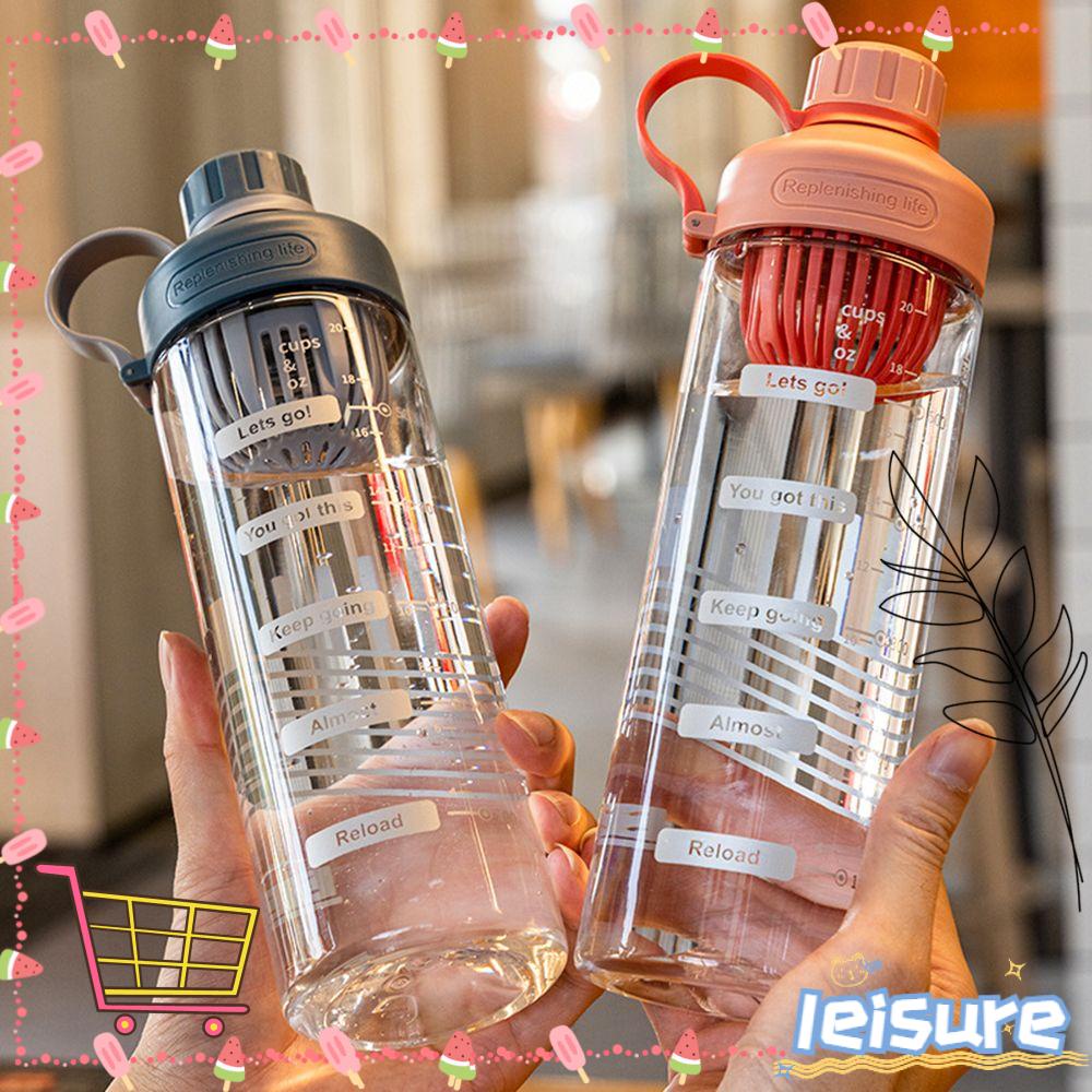 ♫Daphne♫ Bình Nước 650ml Bằng Nhựa Trong Suốt Chống Tràn Mang Đi Du Lịch/Tập Gym Tiện Dụng