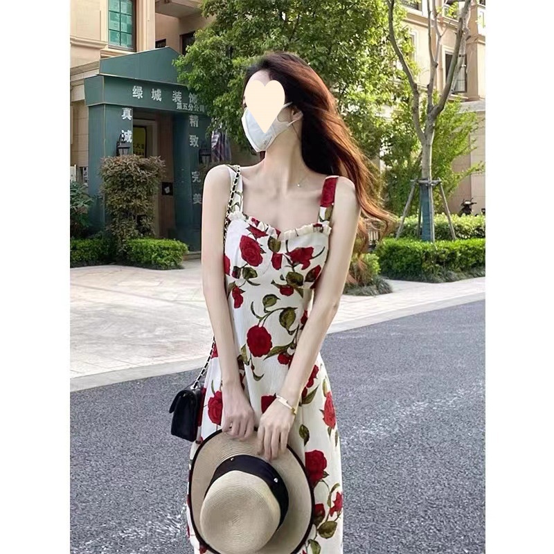 Chic váy nữ váy đi biển Đầm Body Cho thời trang hàng cao cấp tính cách 2023 NEW 072462