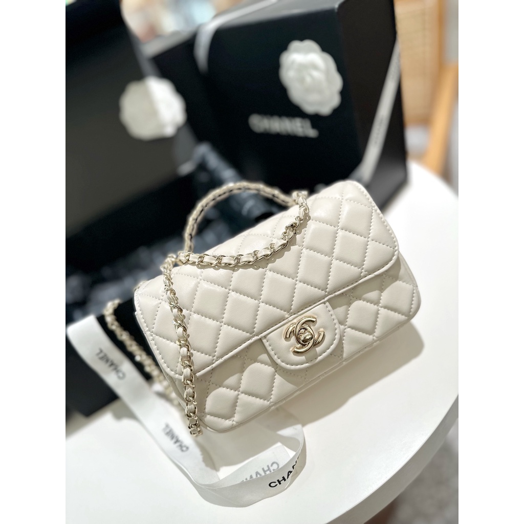 Túi Đeo Chéo Có Tay Cầm Đính Đá Thời Trang Cho Nữ