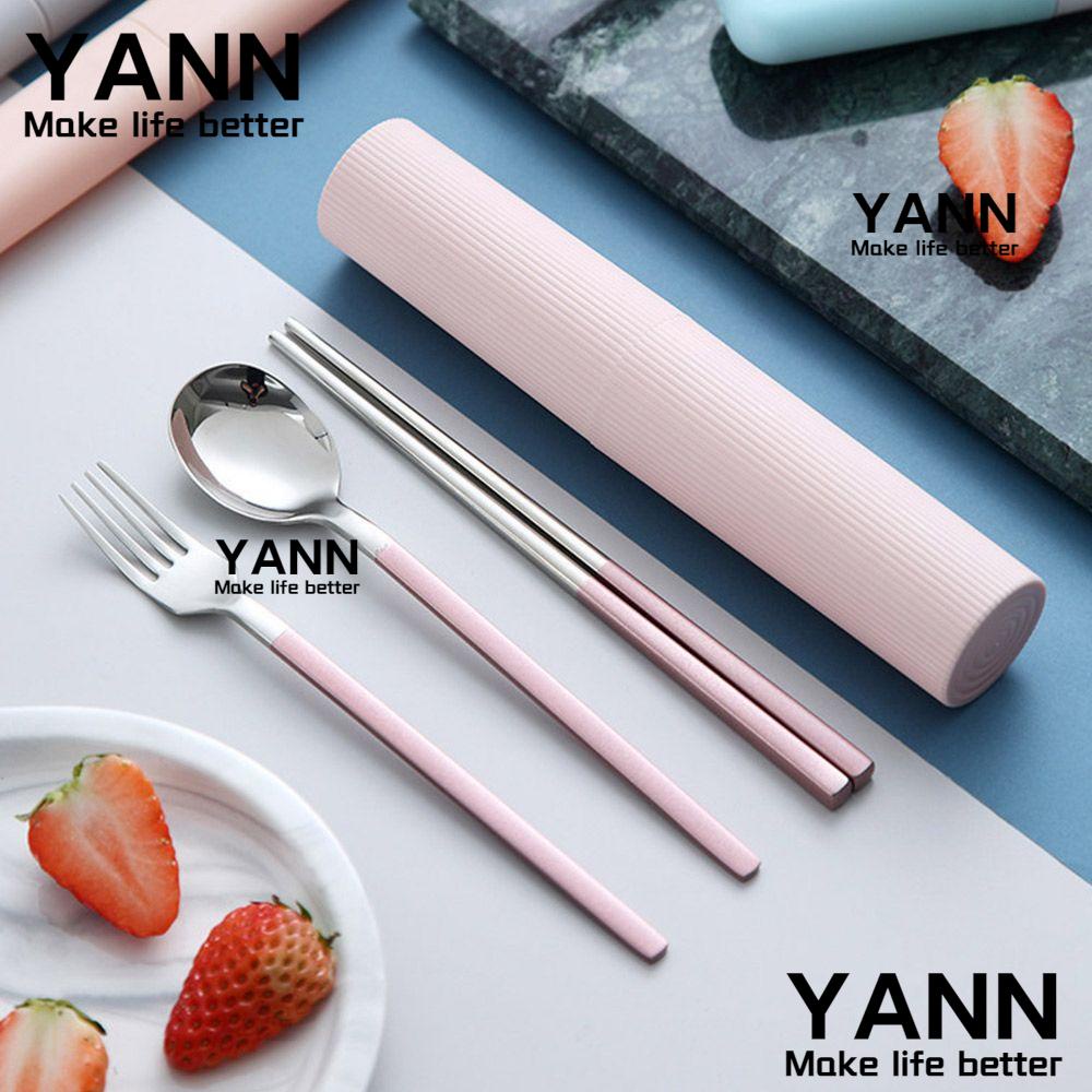 Bộ Dụng Cụ Ăn Uống 1 Món Gồm Muỗng / Đũa / Nĩa Di Động Có