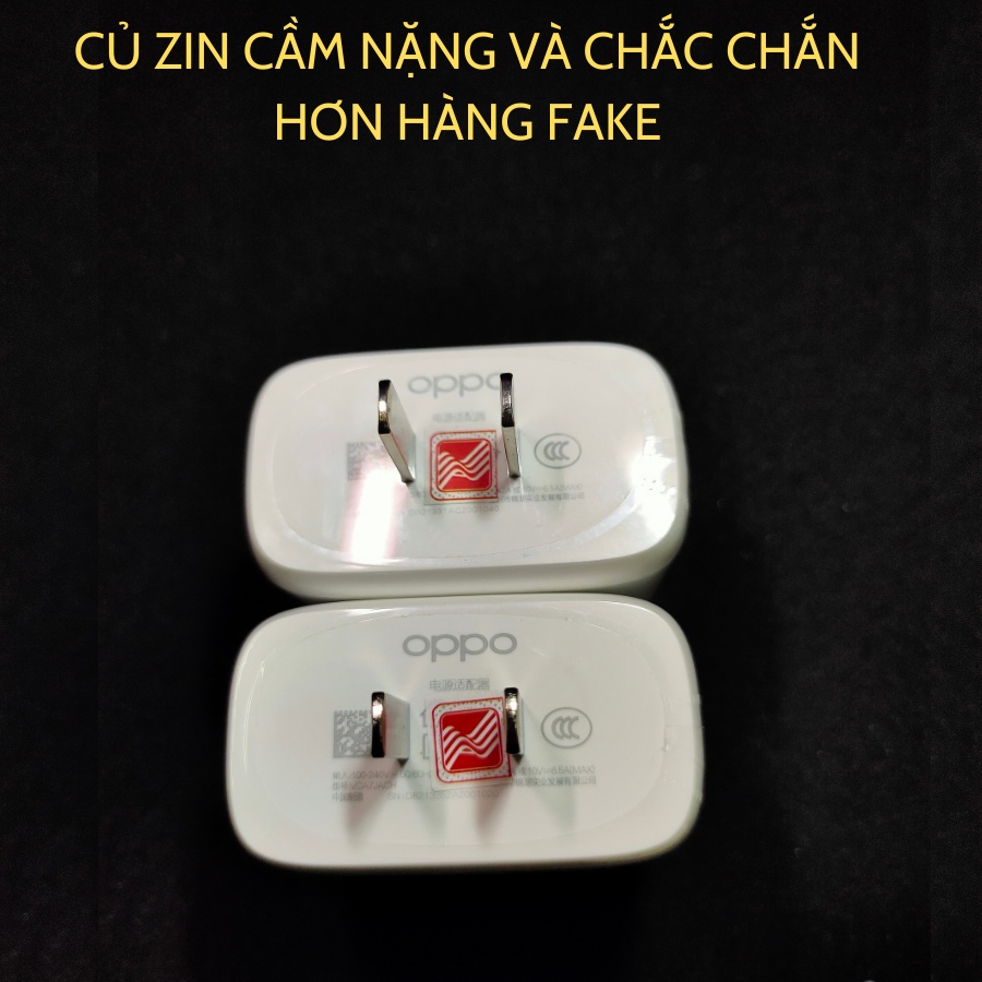 Bộ Sạc Type C PD 65W - SUPER VOOC 2.0 Oppo Find X2,Reno5,Realme 7 Pro,Reno4 Pro,Reno6 Chính Hãng TECHHIGH