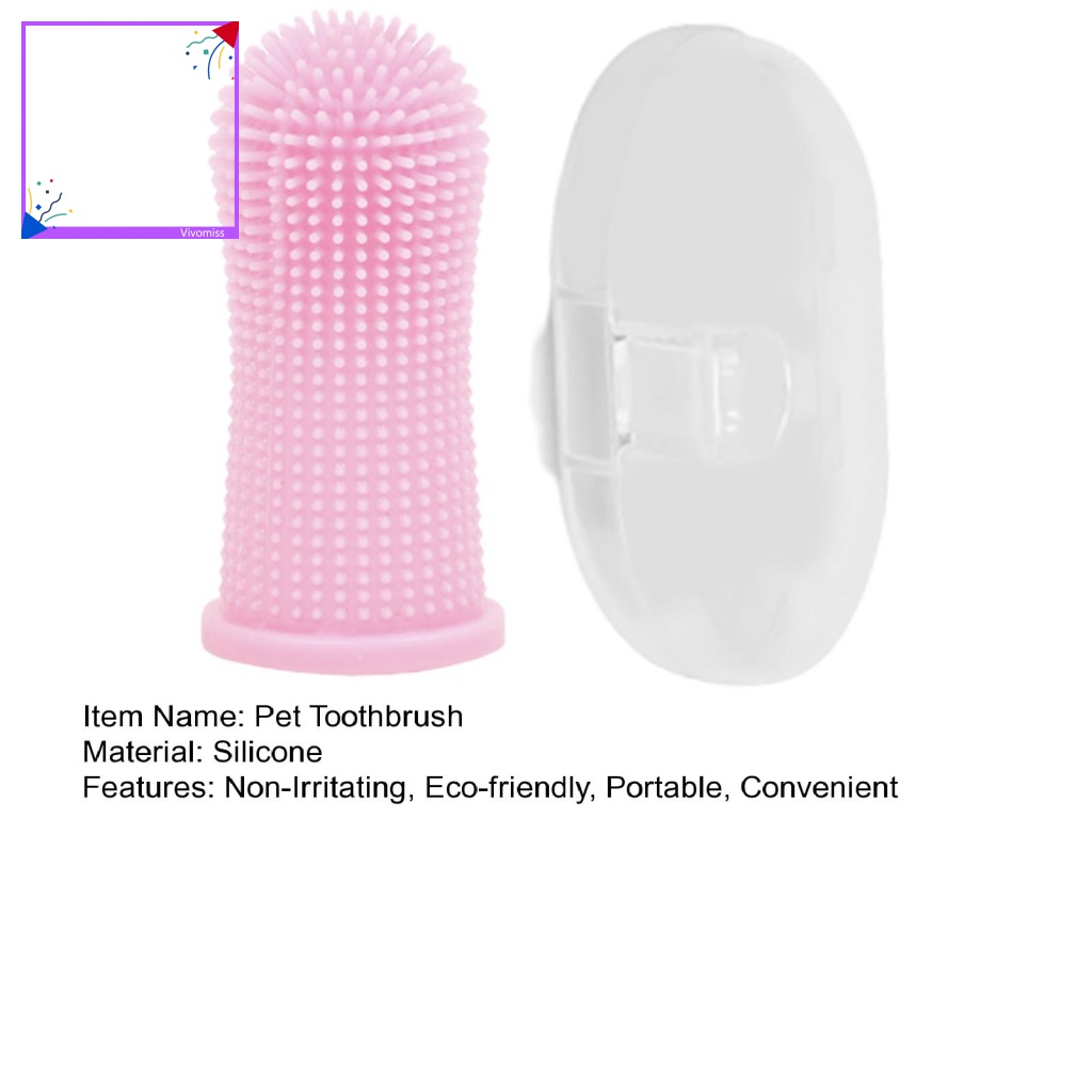 Bàn Chải Đánh Răng Silicone Kết Cấu Không Gây Dị Ứng Cho Thú Cưng