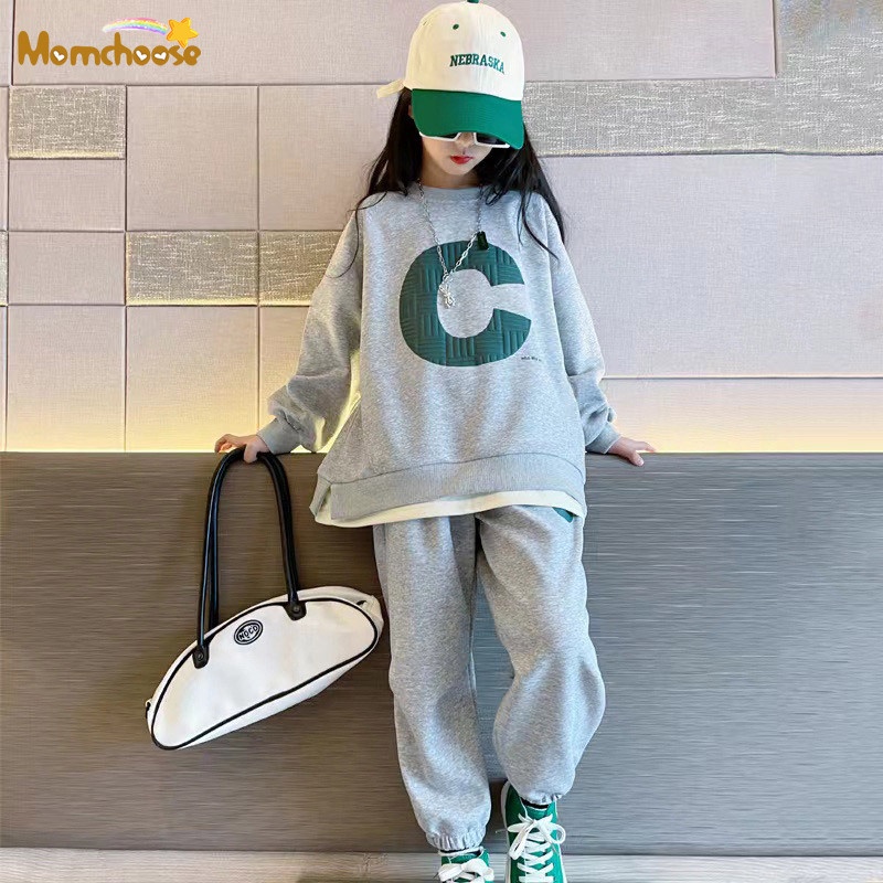 Set Đồ Thể Thao Thiết Kế Mới Đơn Giản Thời Trang Mùa Thu Theo Phong Cách Phương Tây Cho Bé