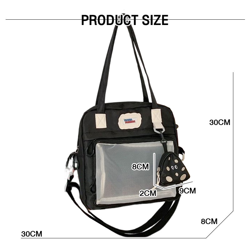 Just STAR Túi vải Nhật Bản Ý Hợp Thời Trang Cho Học Sinh