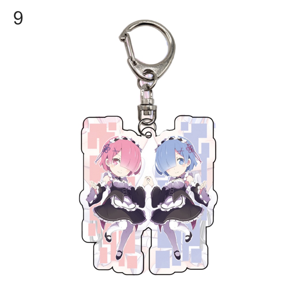 Móc Khóa Mặt Hình Nhân Vật Anime Rem Nhật Bản