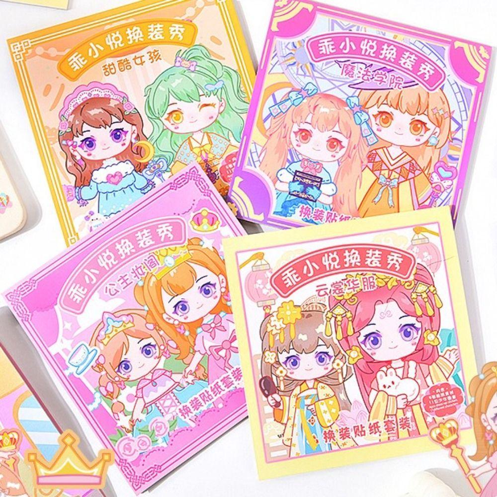 Mmluck girls sticker Dán Trang Trí Sách Hoạt Hình Công Chúa Cho Bé Gái / Trẻ Mới Biết Đi diy