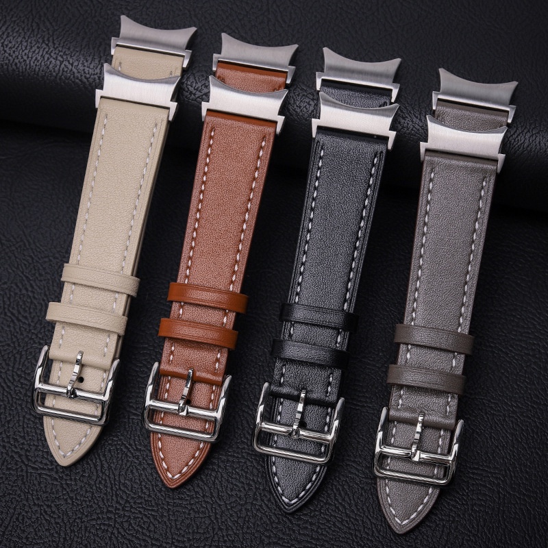 Dây Đeo Bằng Da Thật Cho Đồng Hồ Thông Minh Samsung Galaxy Watch 6 Classic 47mm 43mm 44mm 4 5 Pro