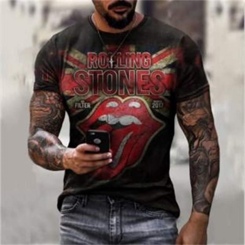 Áo Thun Tay Ngắn Cổ Tròn In Họa Tiết 3d Phong Cách hip hop Thời Trang Mùa Hè 2023