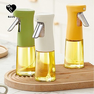 Bình xịt dầu ăn / giấm bằng thủy tinh trong suốt dung tích 240ml