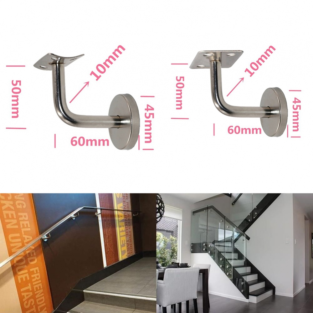 Tay vịn 50x60mm phụ kiện giá đỡ cầu thang bằng thép không gỉ bền