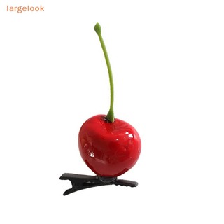 Kẹp tóc hình trái dâu / cherry / tangerine dễ thương cho nữ