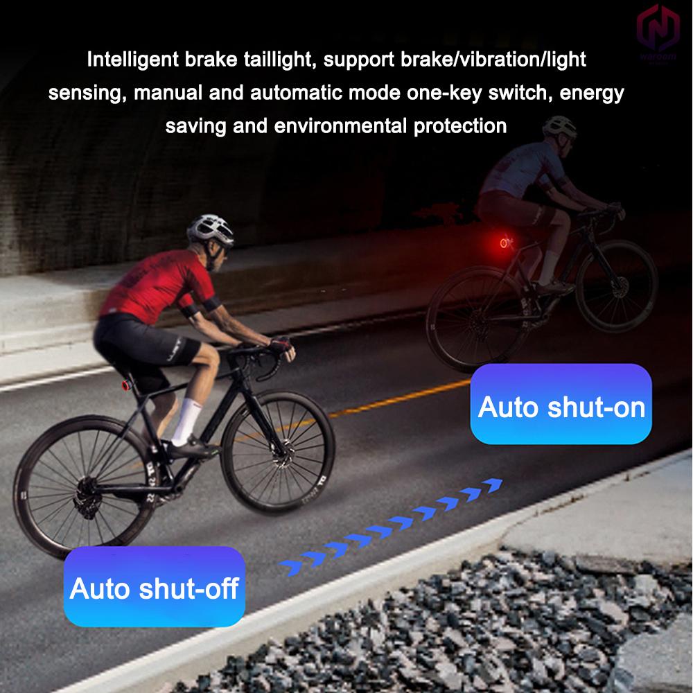 Đèn Hậu Cảnh Báo An Toàn Chống Thấm Nước Với 6 Chế Độ Chiếu Sáng Cho Xe Đạp Leo Núi MTB