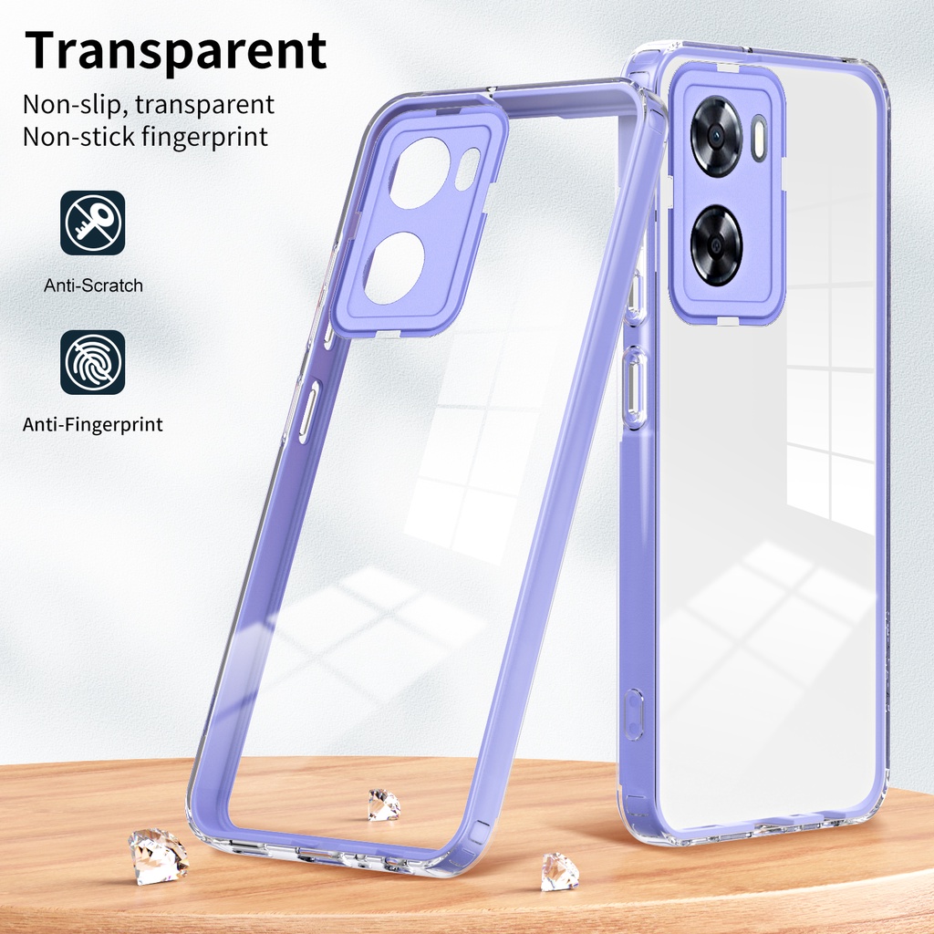 3 trong 1 jelly trong suốt bảo vệ toàn bộ máy ảnh vỏ điện thoại tương thích cho oppo a57 a17 a77 a78 a16 a16s a36 a76 f21 pro vỏ tpu mềm chống va đập trong suốt