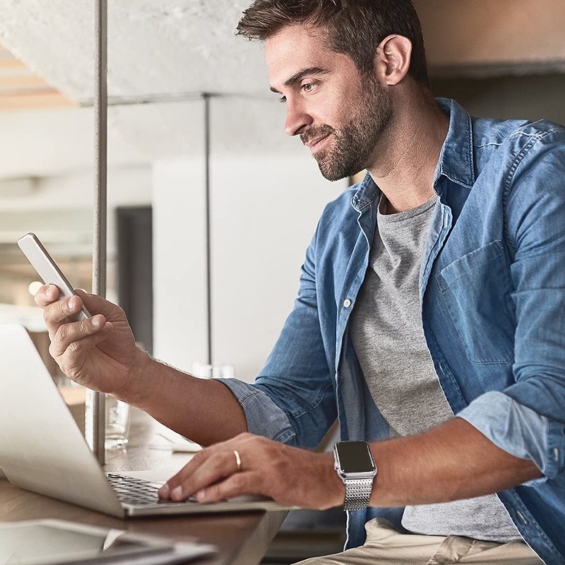 Dây Đeo Milanese Sang Trọng Cho iWatch Ultra 49mm 45mm 44mm 41 42mm 40 38mm iWatch Series 8 7 6 543 SE