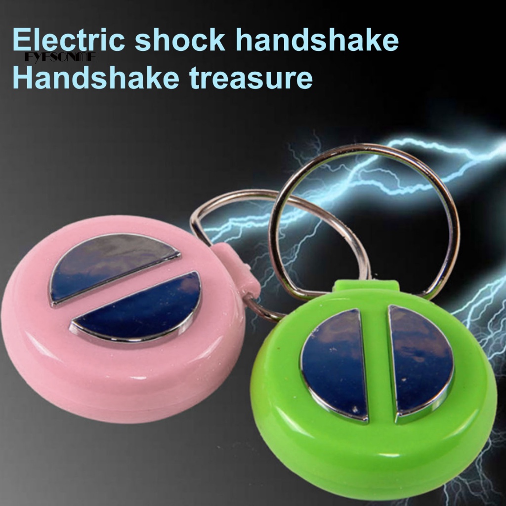 Đồ Chơi Giật Điện Cầm Tay Mini Màu Sắc Ngẫu Nhiên Kèm Vòng Nhẫn Vui Nhộn Dùng Làm Quà Tặng Ngày Cá Tháng Tư