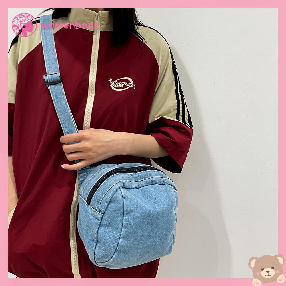 Túi Xách Denim Cỡ Lớn Thiết Kế Đơn Giản Thời Trang Mùa Hè Phong Cách Vintage Cho Nữ